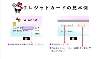 プレイワールドカジノ_クレジットカード撮影_見本